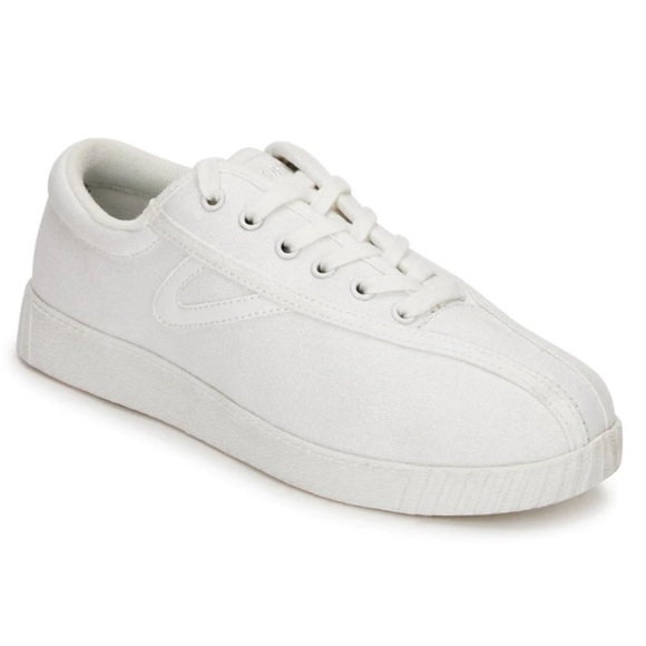 Tretorn Women’s 'Nylite Plus Canvas' Sneakers - White/White - Picture 3 of 10